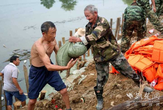 軍民協(xié)防，保衛(wèi)家園。20160713省武警部隊馳援高橋河河頭村截流港潰口。_副本.jpg